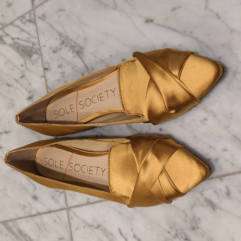 Soul Society Lydiah honey gold 7.5 flats - brand new. No box.